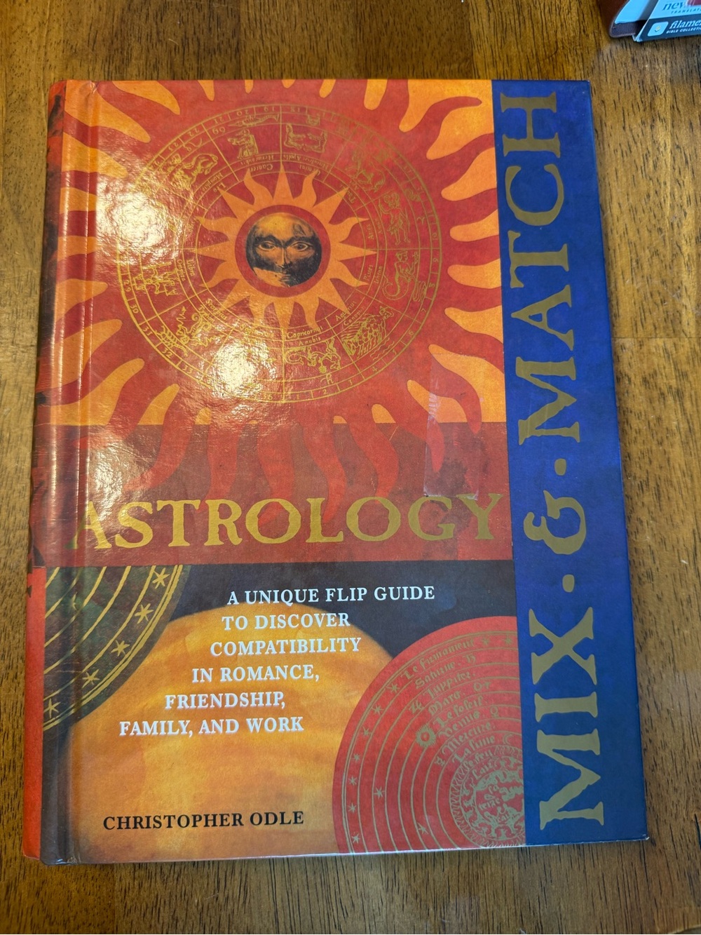 Astrology Flip Guide Book - Red & Blue